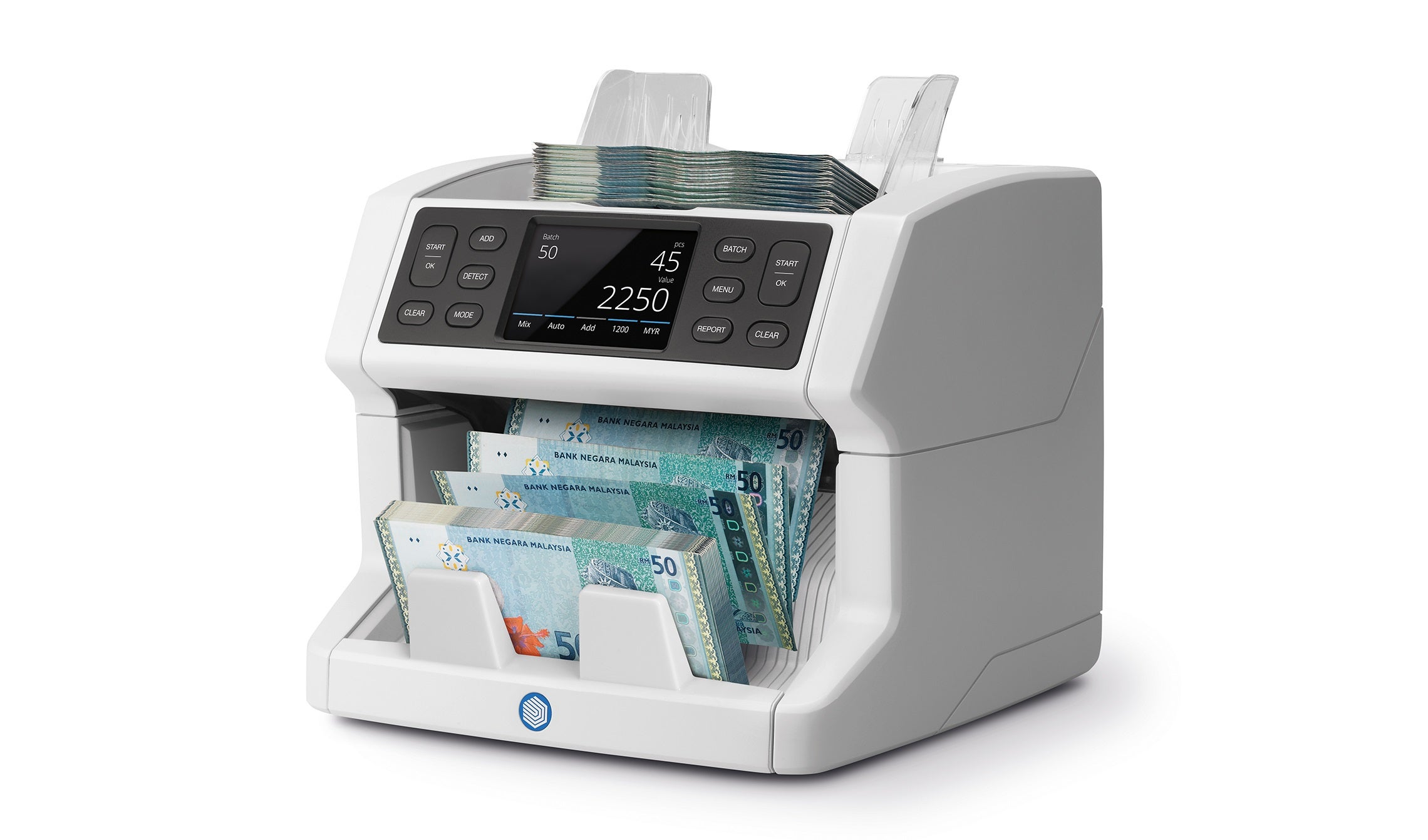 Counts sorted banknotes for all currencies safescan-2865-S-banknote-counter