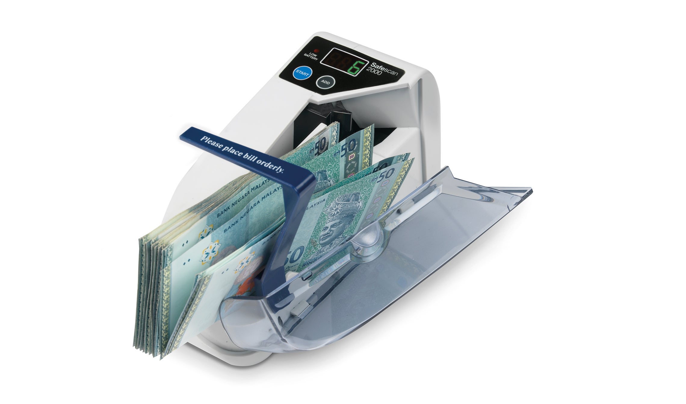 Counts 600 banknotes per minute safescan-2000-counting