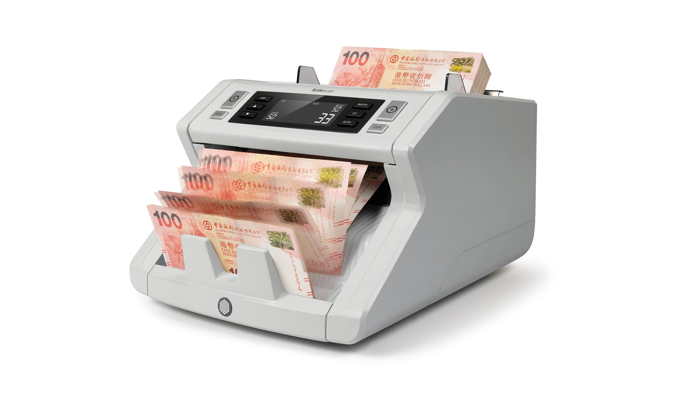 每分钟点算高达 1000 张钞票 safescan-2210-counting