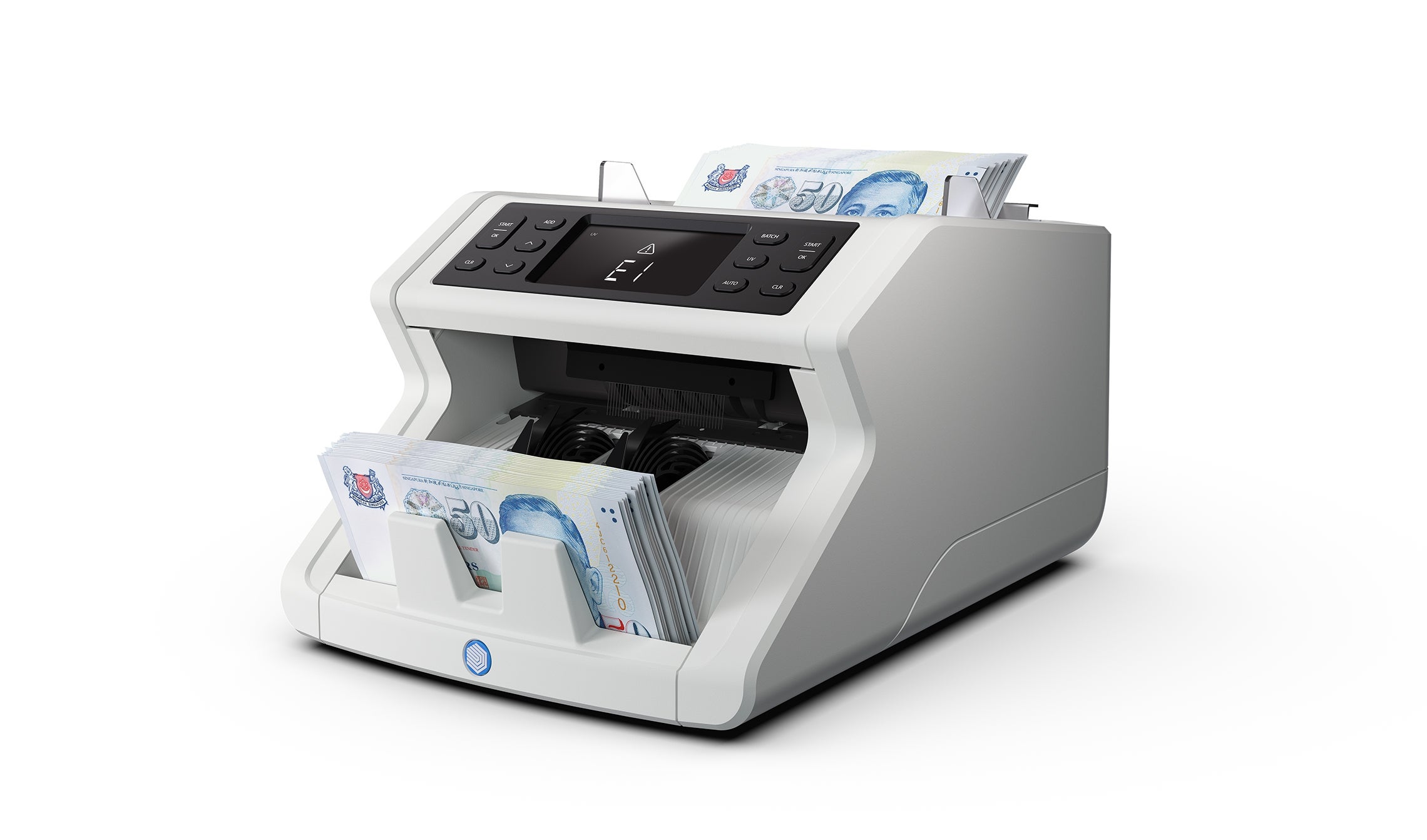 Verifies banknotes on up to two security features safescan-2210-banknote-counter
