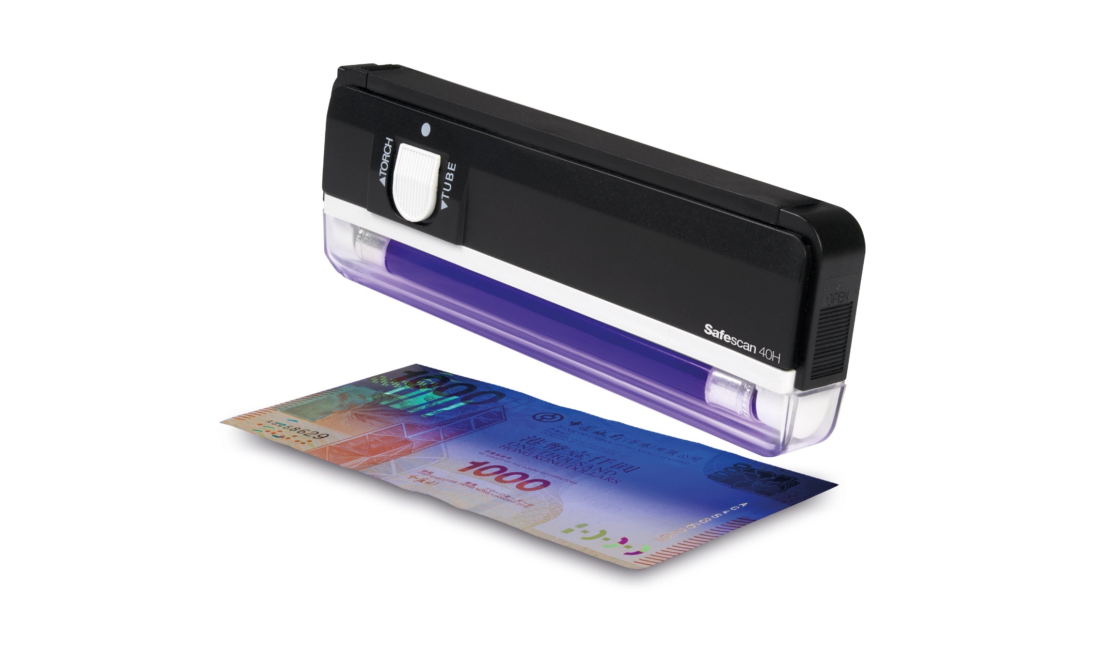 驗證鈔票的紫外線防偽特徵 safescan-40h-portable-counterfeit-detector