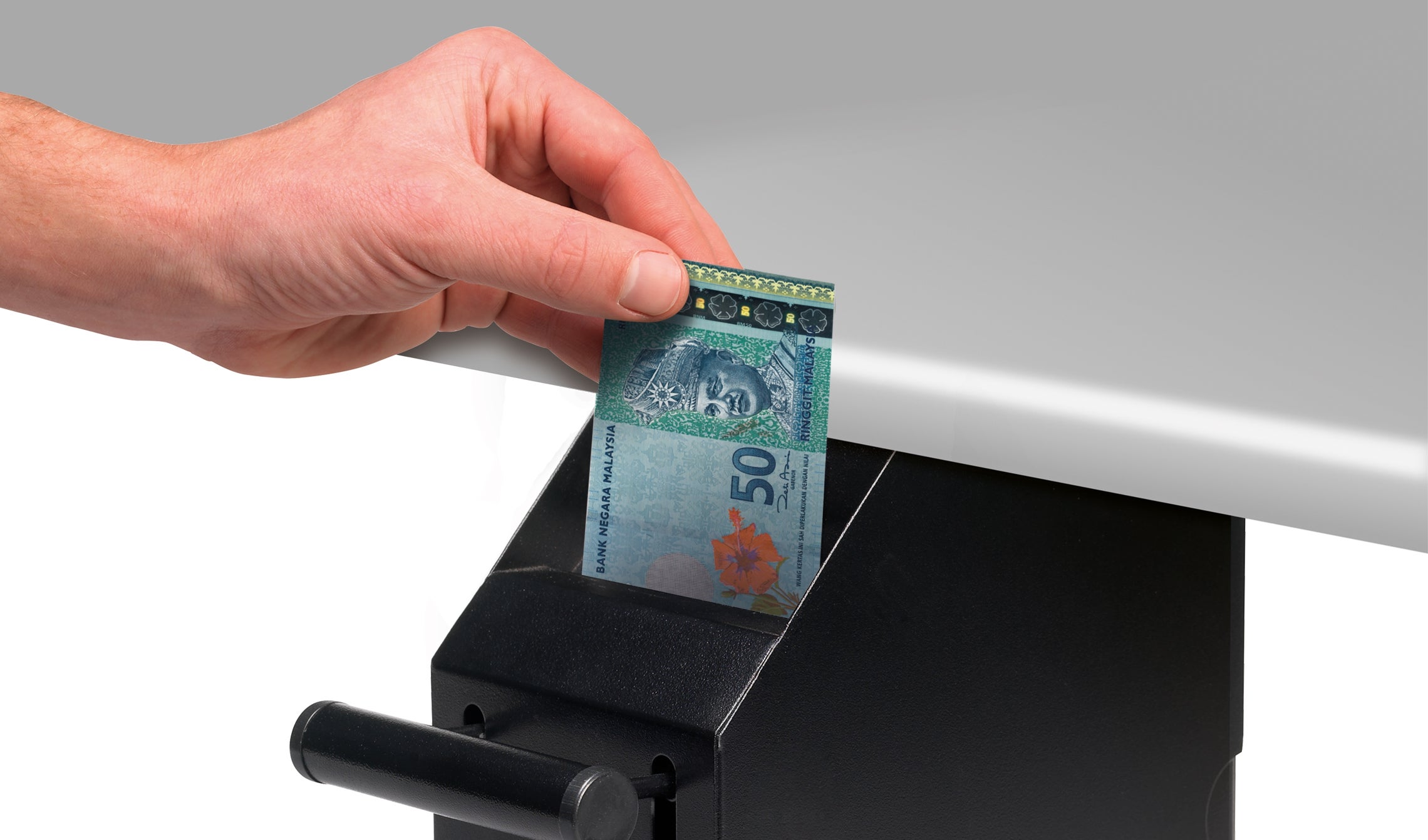 Insert banknotes for secure storage safescan-4100b-point-of-sale-safe