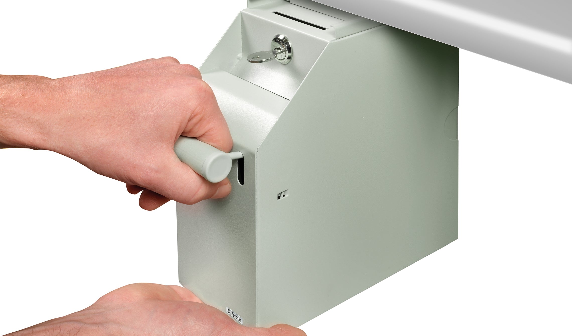 Easy mounting out of sight under the cash desk safescan-4100w-money-safe