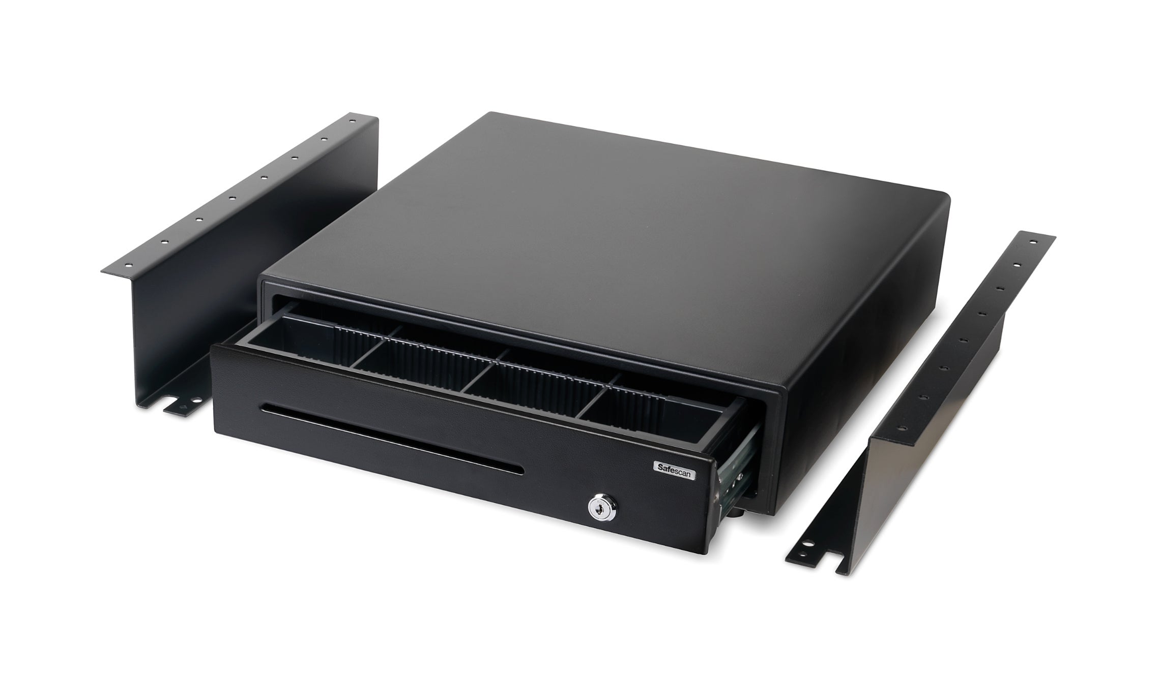 Robust metal bracket set suitable for LD-4141 and SD-4141 safescan-4141b-cash-drawer-bracket