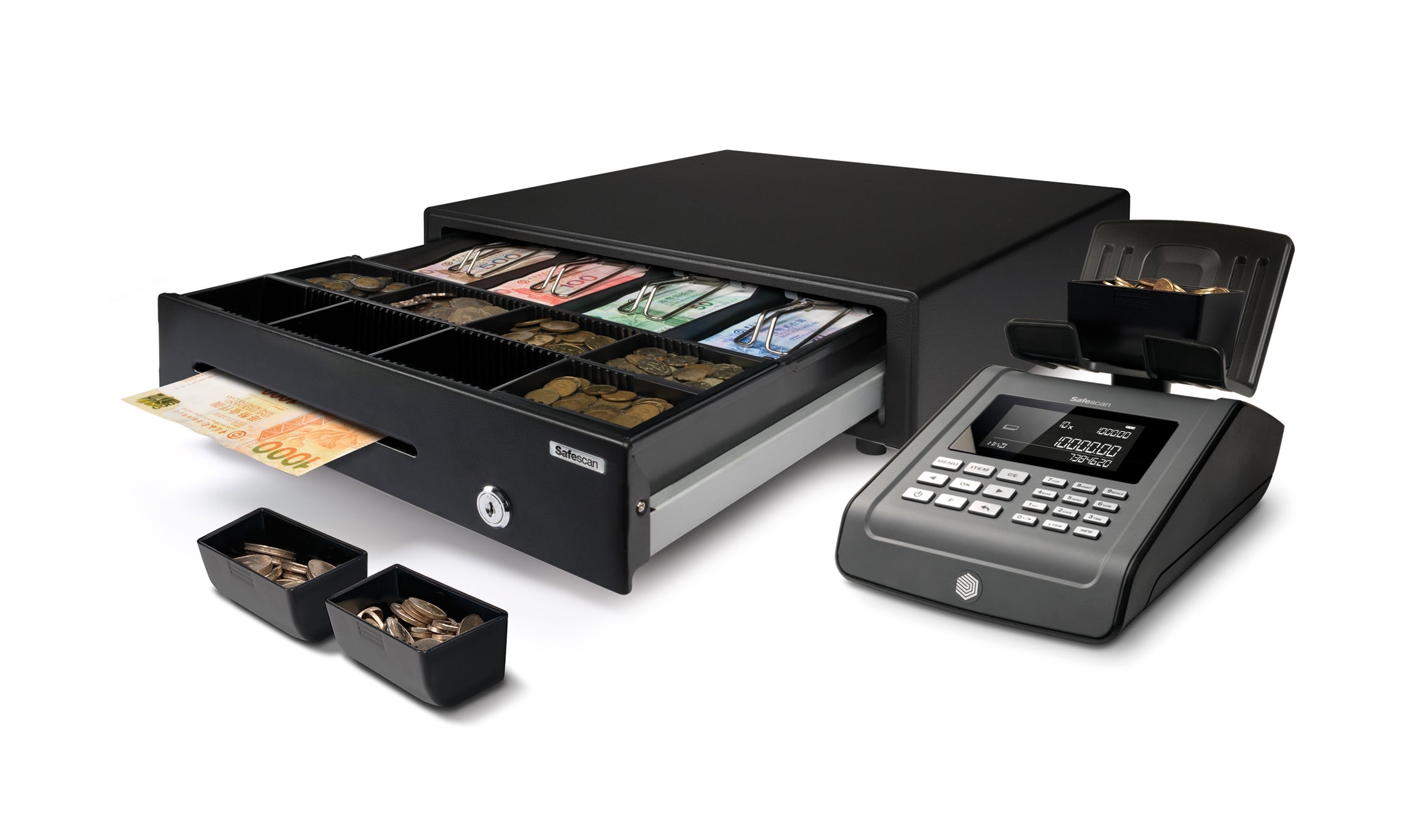 配合Safescan 6165/6175/6185 硬幣及紙幣點算設備 safescan-4141cc-coin-cups