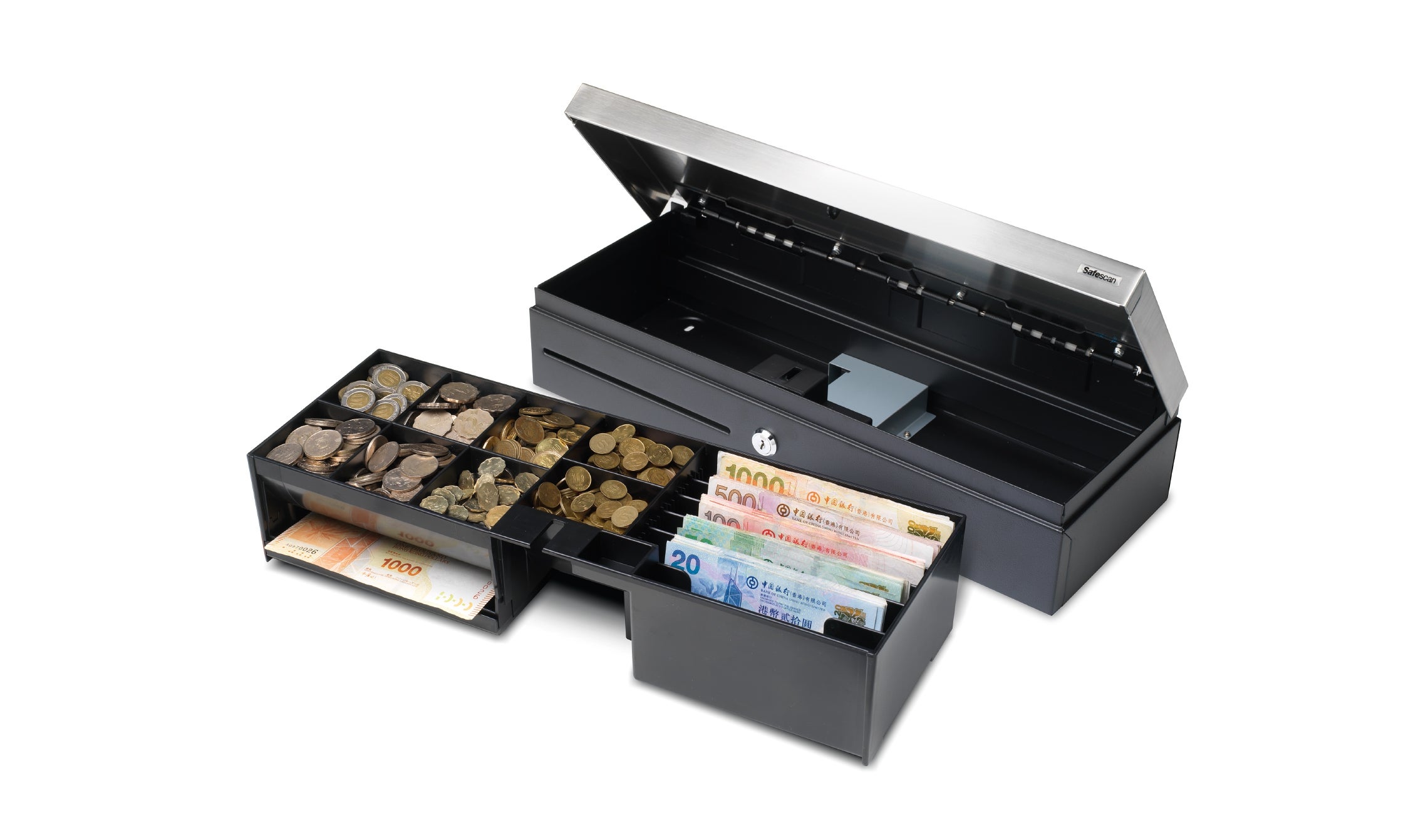 6 bill / 8 coin lay-out safescan-4617t-money-tray