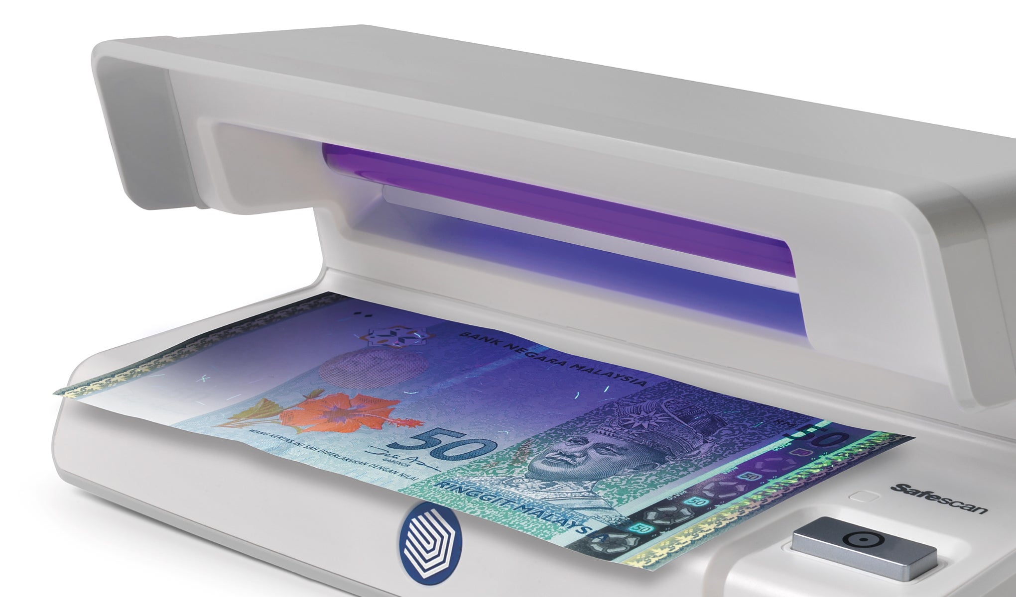 Verifies the UV features of banknotes safescan-50-false-money-detector