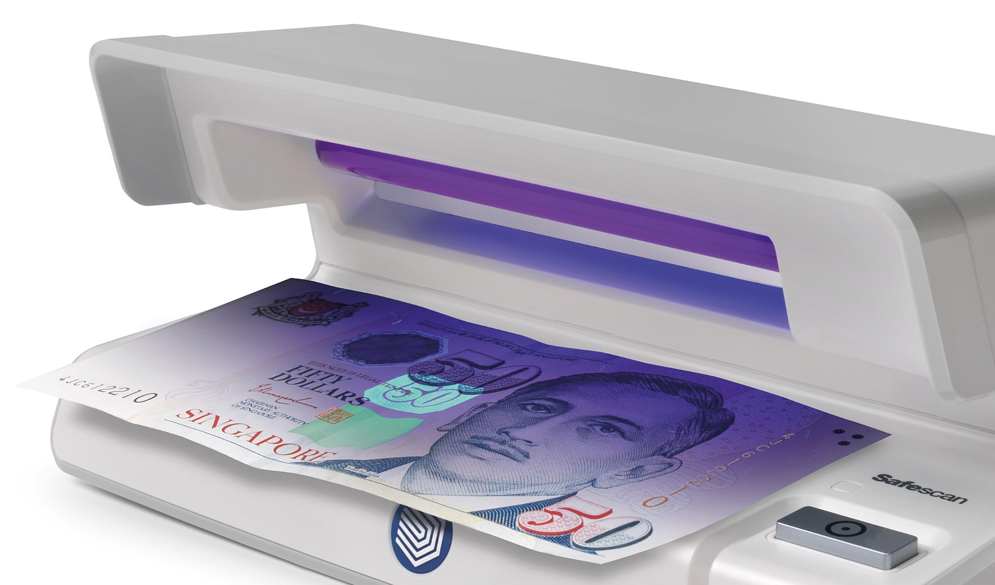 Verifies the UV features of banknotes safescan-50-false-money-detector