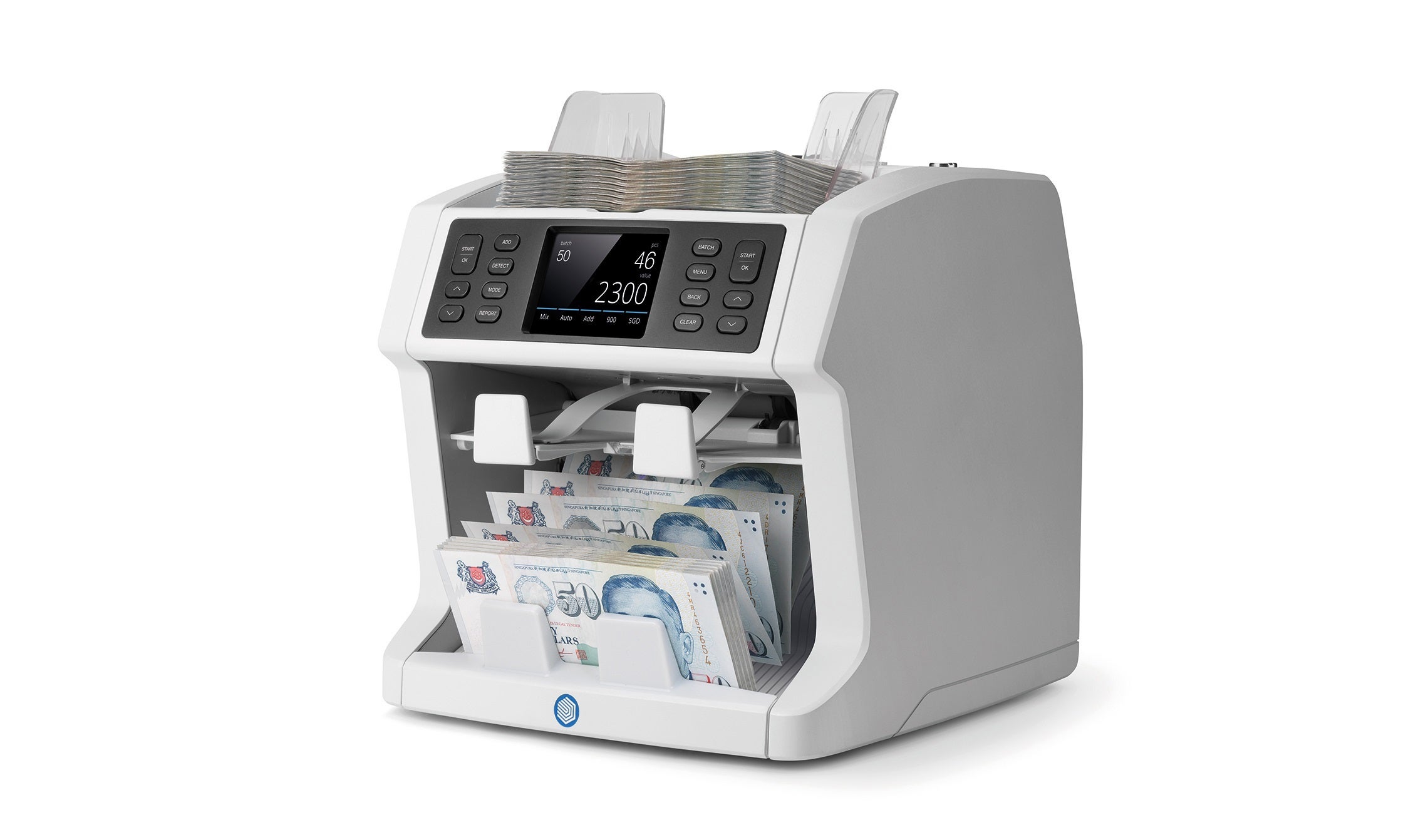 Counts sorted banknotes for all currencies safescan-2985-sx-banknote-counter-sorter