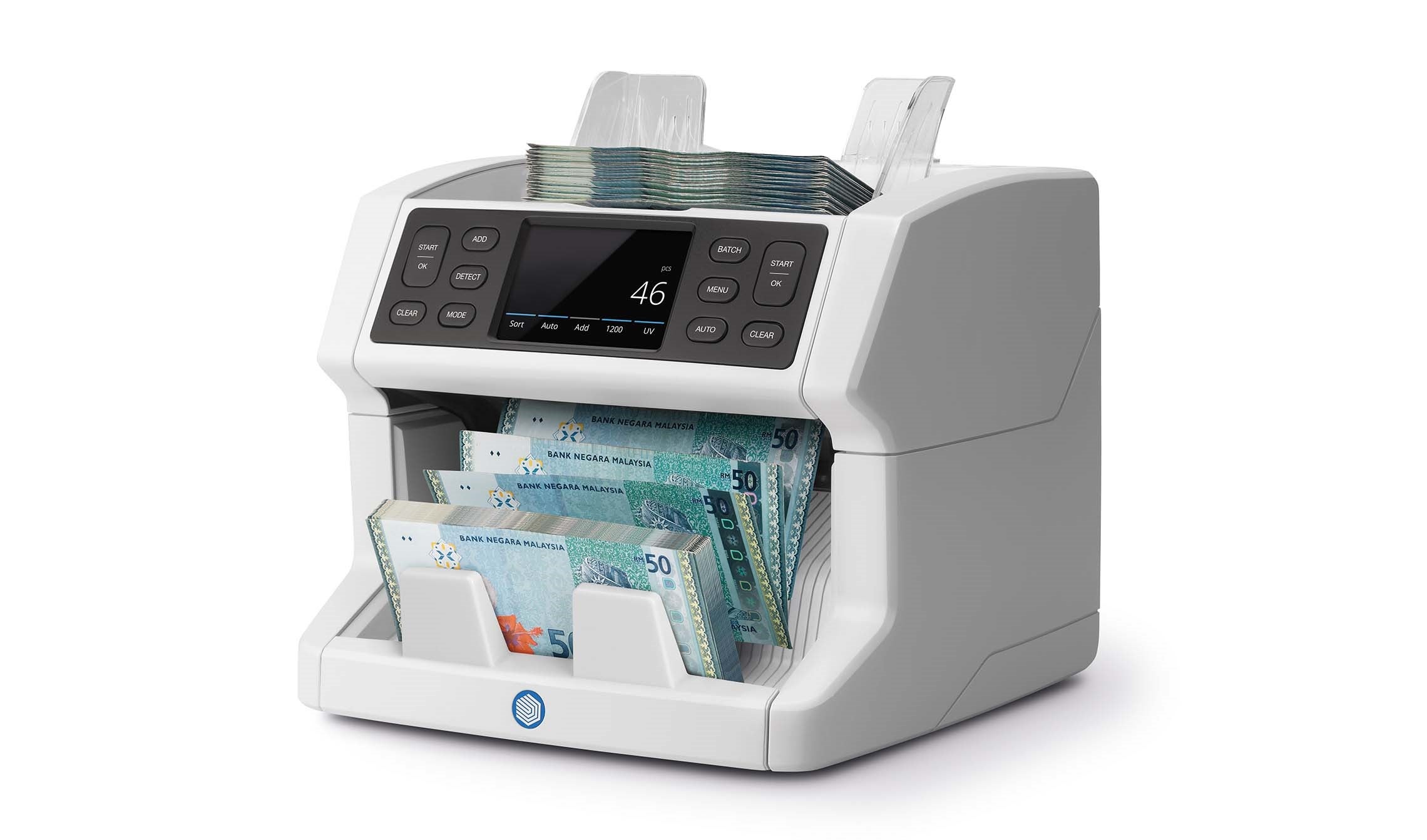 Banknote counter that counts sorted banknotes for all currencies safescan-2850-banknote-counter