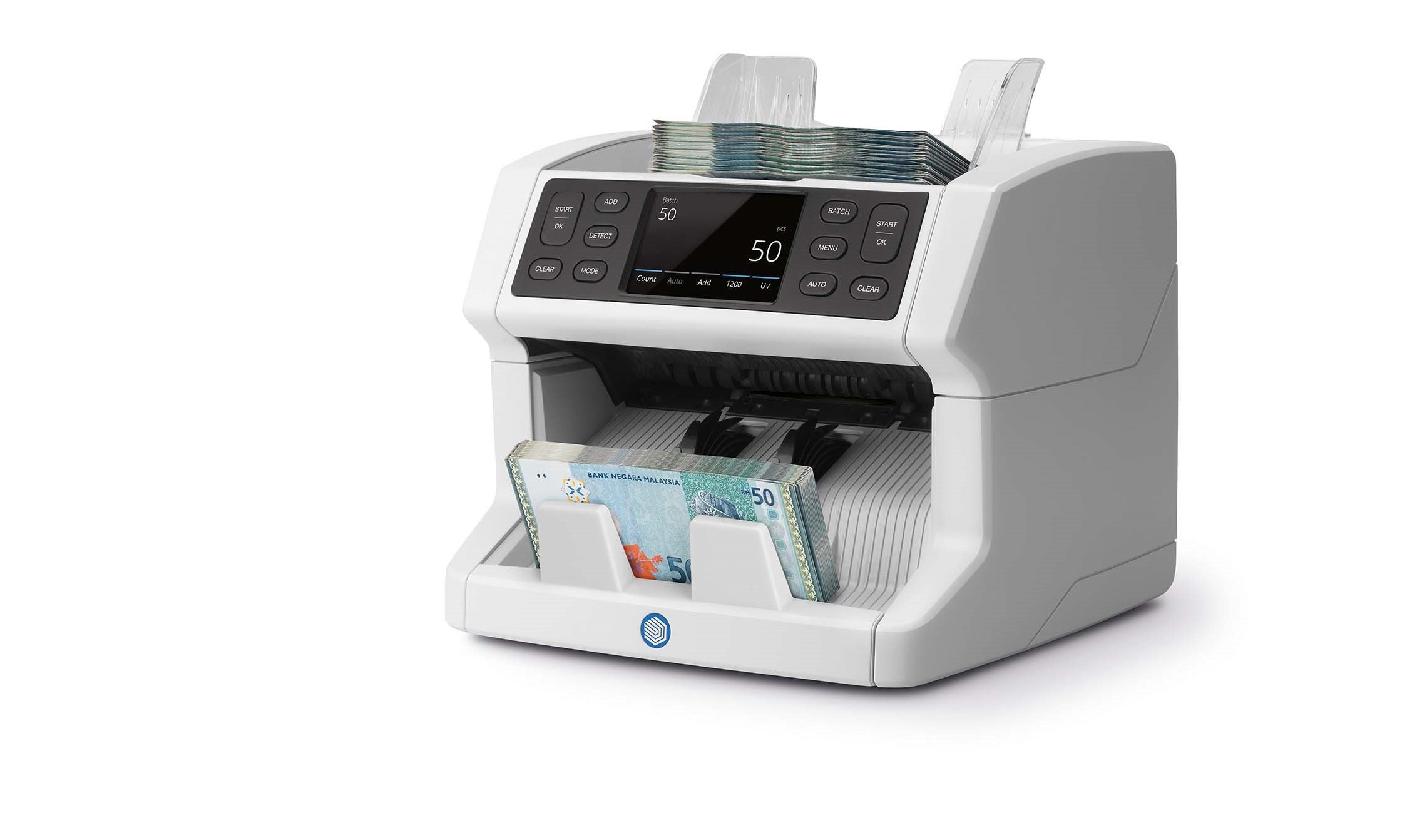 Creates equal stacks of banknotes with the automated batch function safescan-2850-banknote-counter