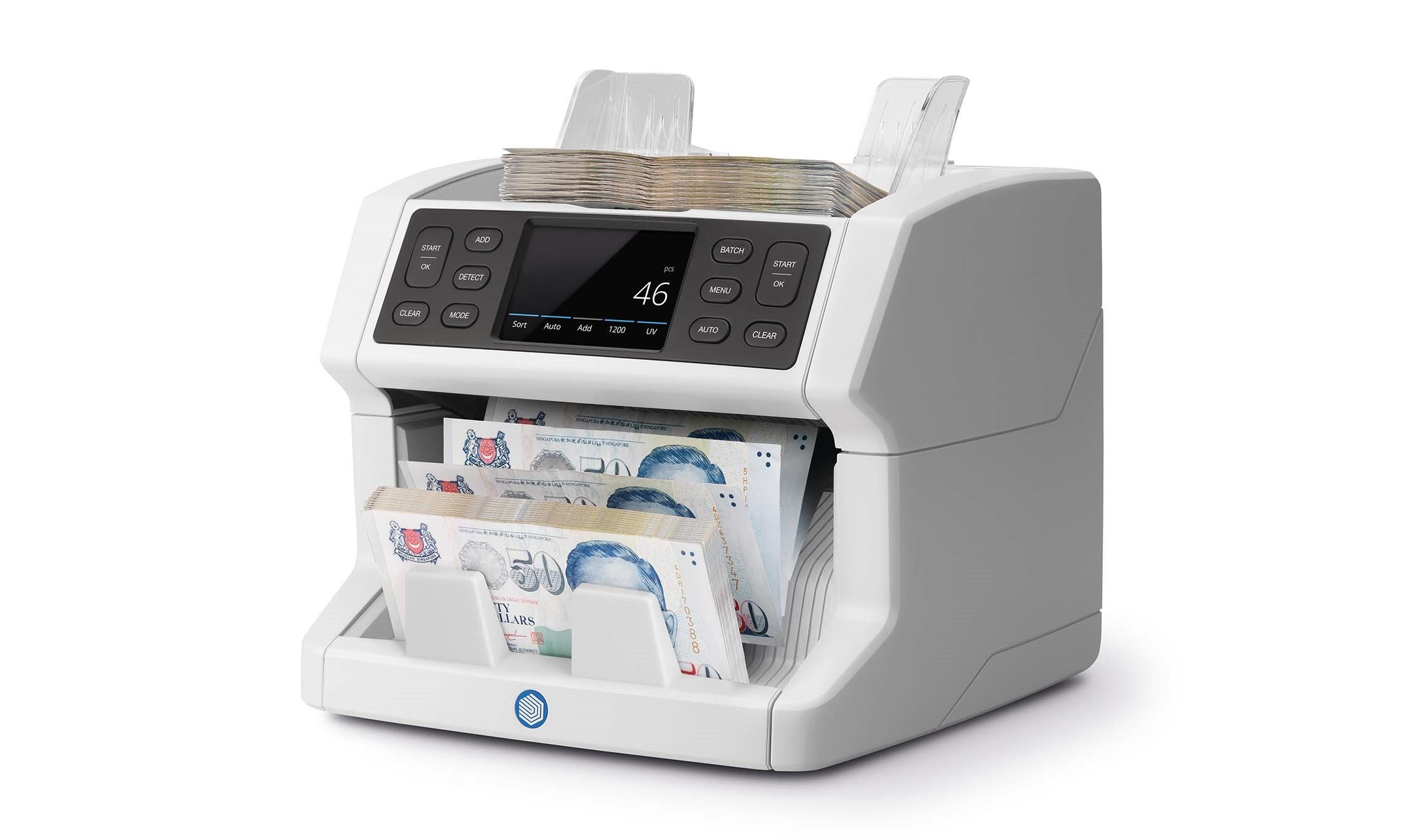 Banknote counter that counts sorted banknotes for all currencies safescan-2850-banknote-counter