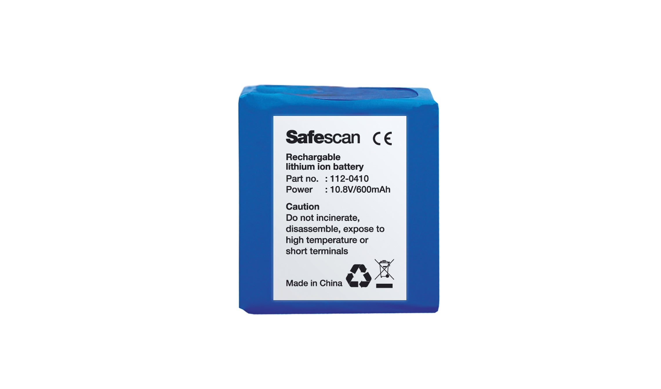 Lasts up to 30 hours safescan-lb-105-rechargable-battery