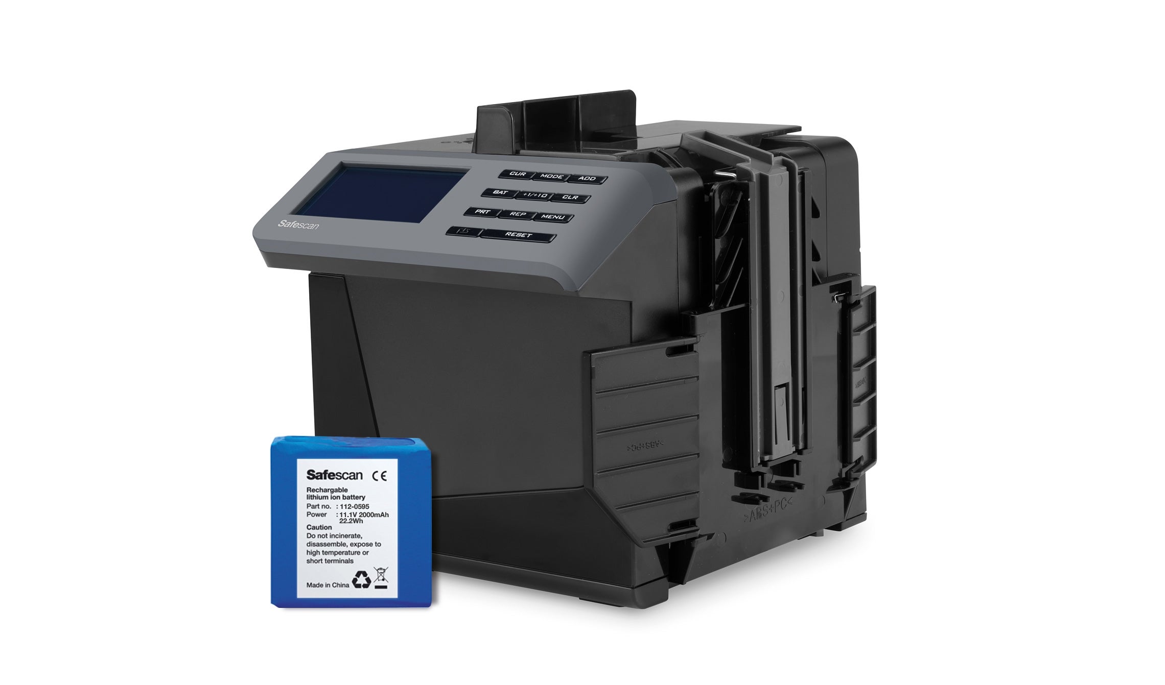 Rechargable battery for portable use of your Safescan counterfeit detector safescan-lb-115