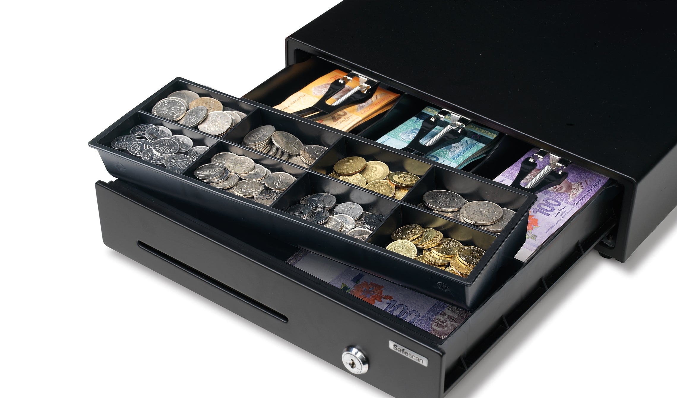 Removable tray for 8 different coins safescan-ld3336-removable-tray