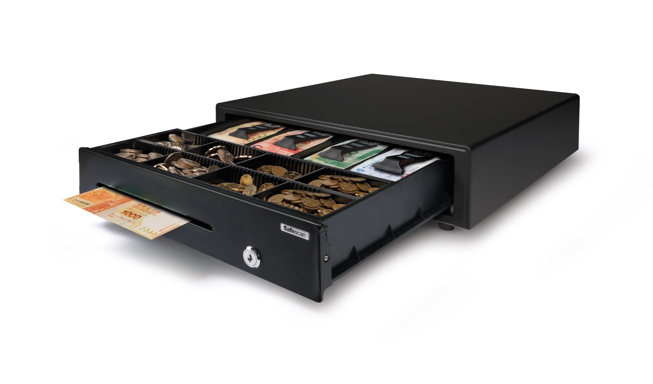四个纸币/八个硬币格 safescan-ld4141-cash-tray-lay-out