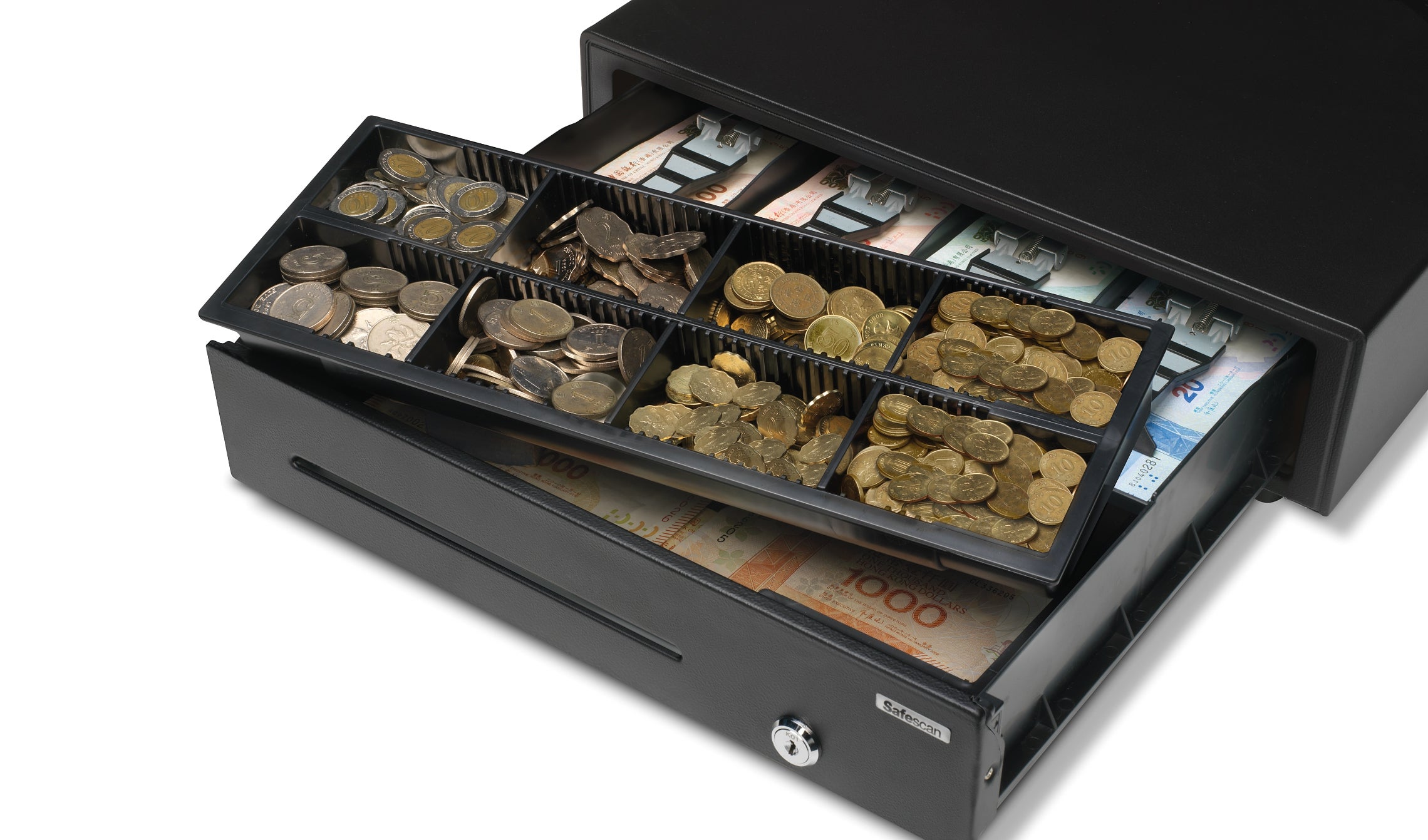 8 个不同硬币的可移除内格 safescan-ld4141-removable-tray