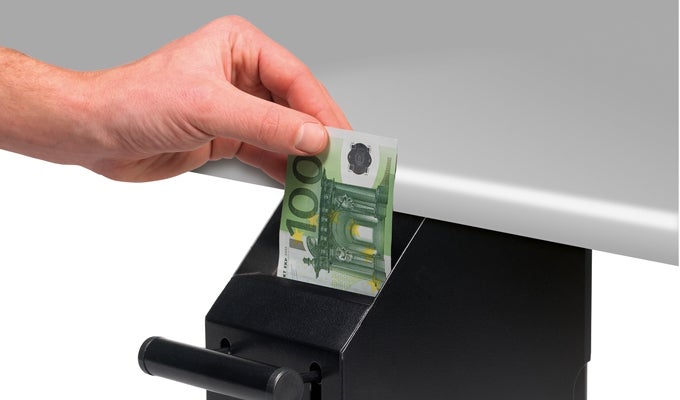 Insert banknotes for secure storage safescan-4100b-point-of-sale-safe