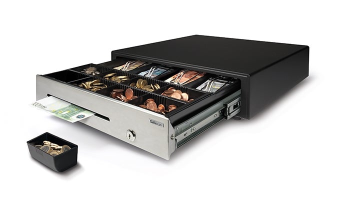 Suitable for use with the SafescanHD-4141S cash drawer safescan-4141cc-set-op-8-coin-cups