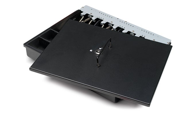 Robust metal construction safescan-4141l-lockable-lid