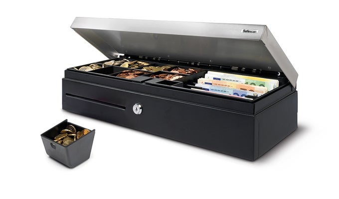 Suitable for use with the Safescan SD-4617S cash drawer safescan-4617cc-set-op-8-coin-cups