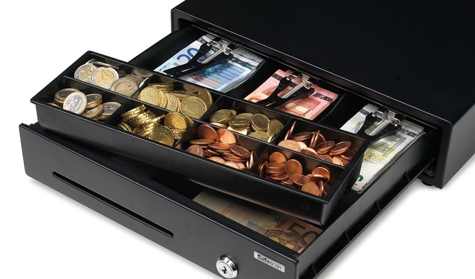 Removable tray for 8 different coins safescan-ld3336-removable-tray