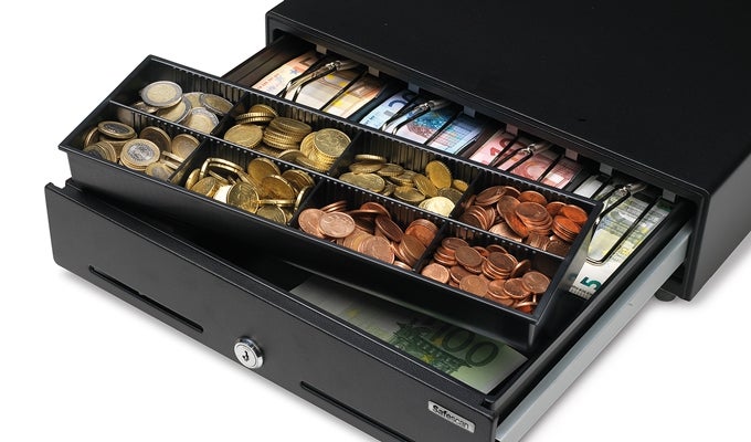 Removable tray for 8 different coins safescan-sd3540-removable-tray
