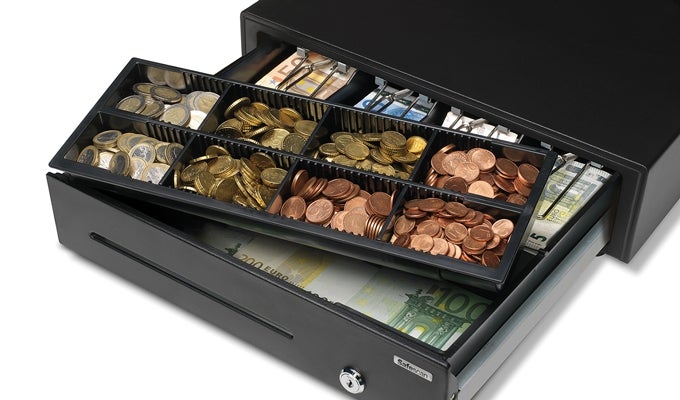 Removable tray for 8 different coins safescan-sd4141-removable-tray
