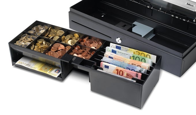 Fully removable tray with option lockable lid safescan-hd4617s-removable-tray