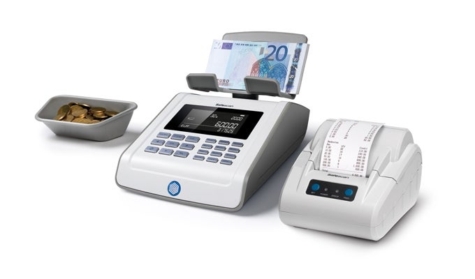 Print your counting results instantly with the Safescan 6185 safescan-tp-230-with-safescan-6185