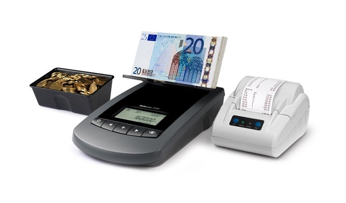 Print your counting results instantly with the Safescan 6155 safescan-tp-230-with-safescan-6155