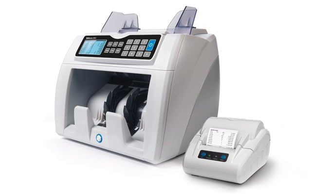 Print your counting results instantly with the Safescan 2665 and 2685 safescan-tp-230-with-safescan-2665