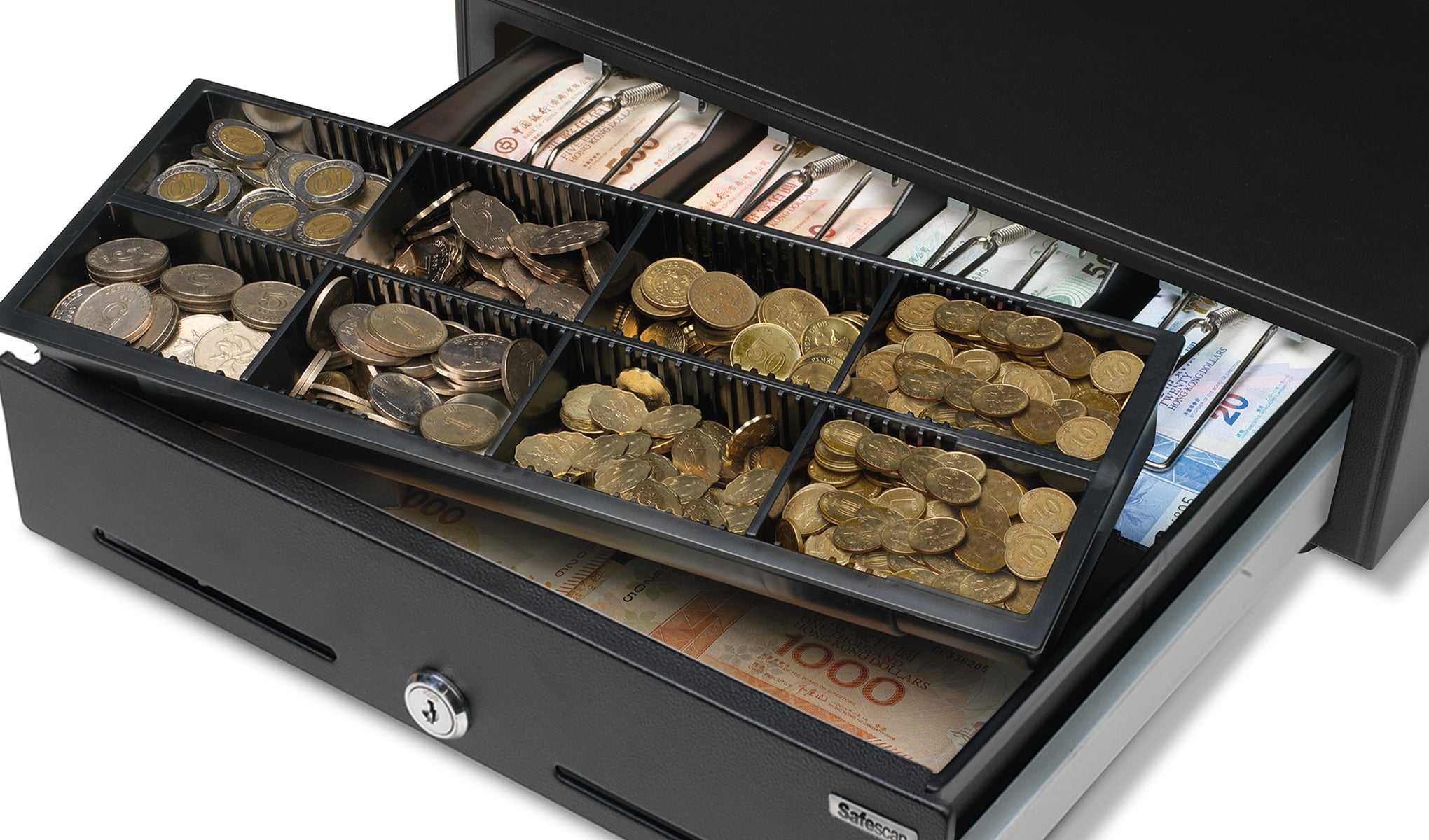 Removable tray for 8 different coins safescan-sd3540-removable-tray