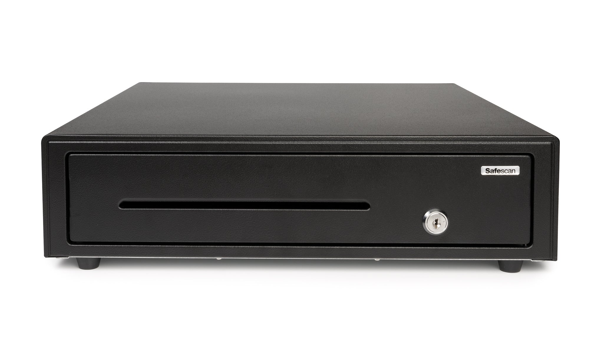 Electrical and easy-push opening cash drawer, tested for at least 1 million openings safescan-sd4141-cash-drawe