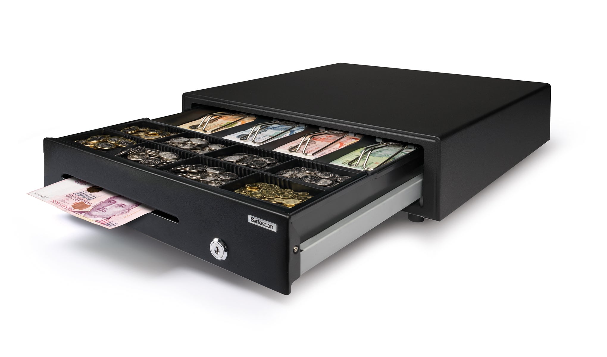4 bill / 8 coin lay-out safescan-sd4141-cash-tray-lay-out