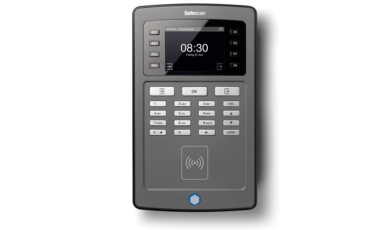 WLAN Safescan TA 8015 Zeiterfassungssystem RFID mit Netzwerk 