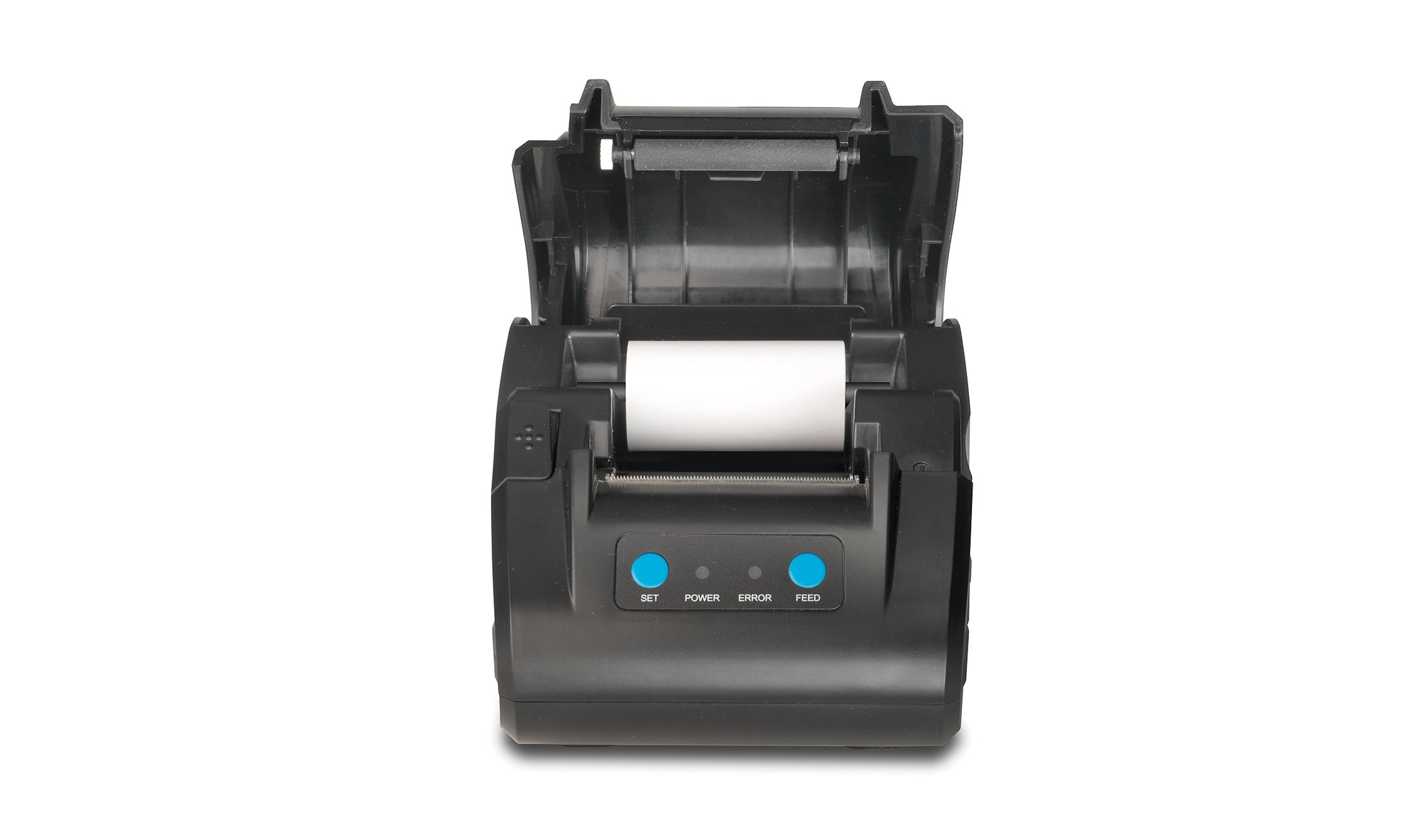 标准纸张宽度58 毫米和简单操作板面 safescan-tp-230-thermal-printer